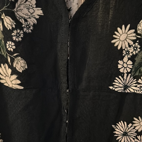 Free People EUC Size M Mikayla Twilight Combo Blouse - Picture 9 of 13